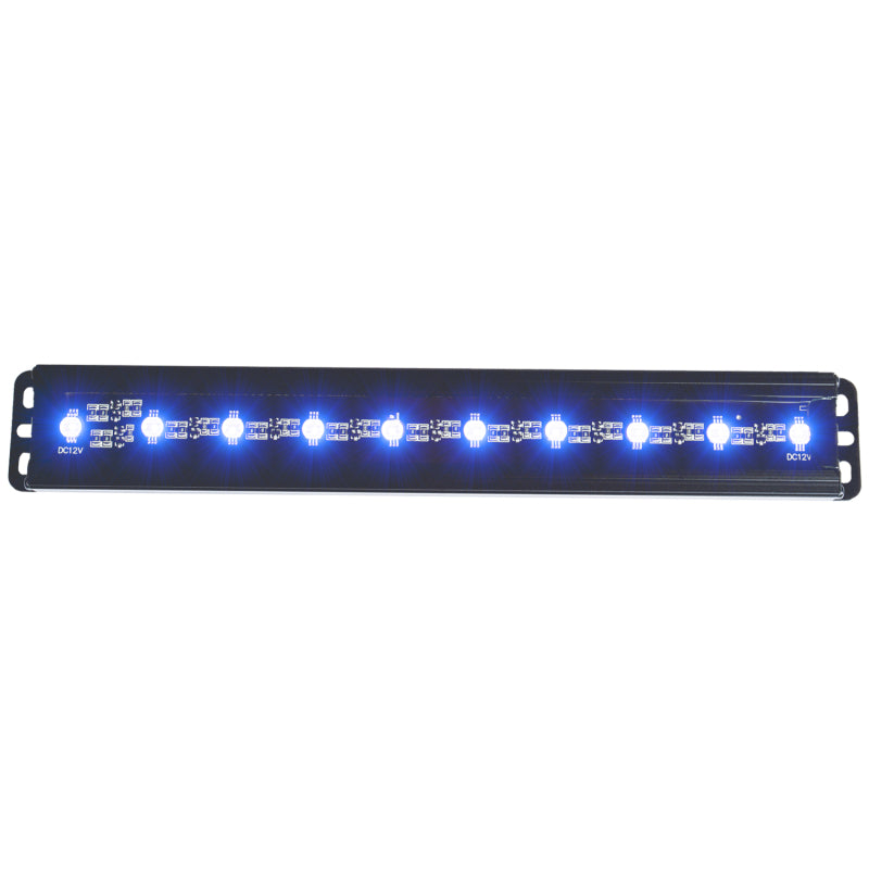 ANZO Universal 12in Slimline LED Light Bar Blue Graveyard