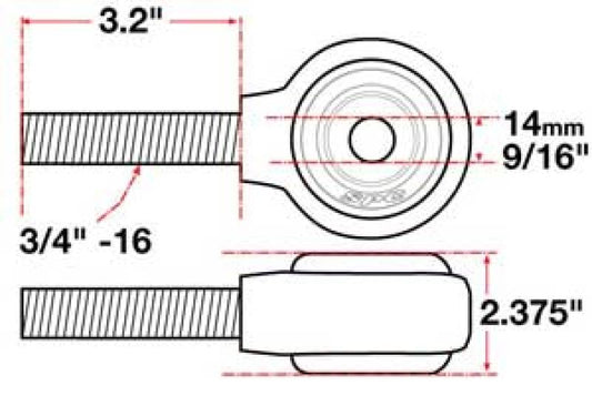 SPC Performance XAXIS Rod End Ball Joint