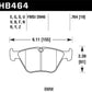 Hawk 03-06 BMW M3 / 04-11 BMW X3 LTS Street Front Brake Pads