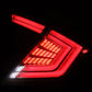 AlphaRex 16-21 Honda Civic Hatchback / Type-R FK8 Nova-Series LED Tail Lights - Clear Smoke