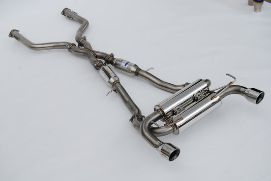 Invidia 2022+ Nissan Z 70mm Gemini Cat Back Exhaust - Rolled SS Tips