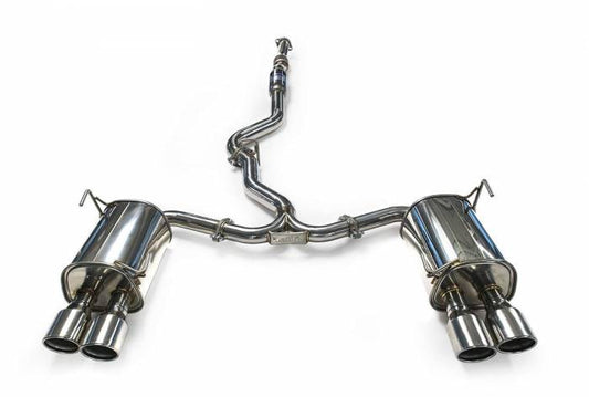 Invidia 15+ Subaru WRX/STI 4Dr Q300 Twin Outlet Rolled Stainless Steel Quad Tip Cat-Back Exhaust