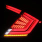 AlphaRex 16-21 Honda Civic Hatchback / Type-R FK8 Nova-Series LED Tail Lights - Clear Smoke