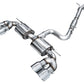 AWE MK8 Volkswagen Golf R 3in Touring Edition Quad Exhaust - Chrome Silver Tips