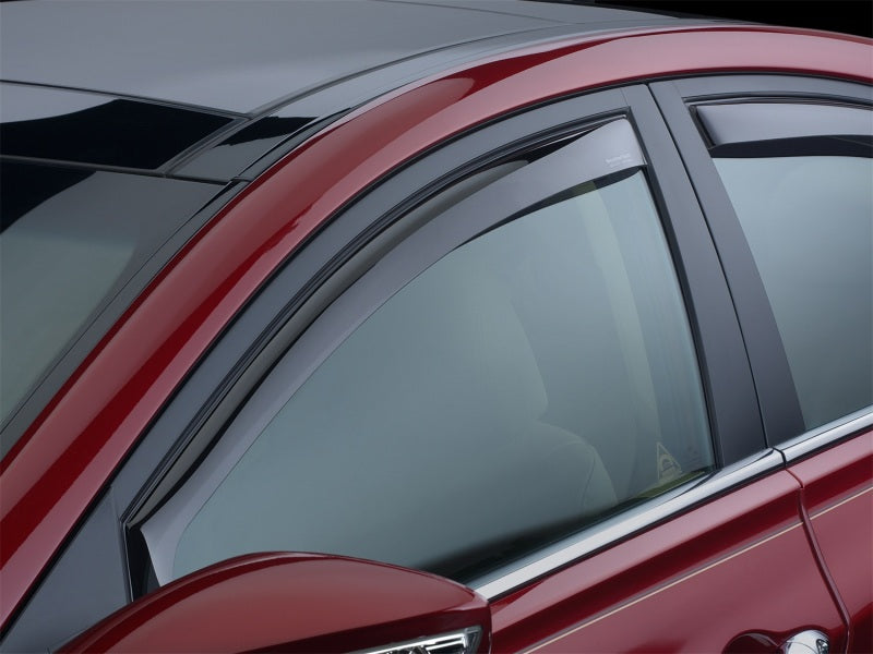 WeatherTech 11+ Ford Fiesta Front Side Window Deflectors - Dark Smoke