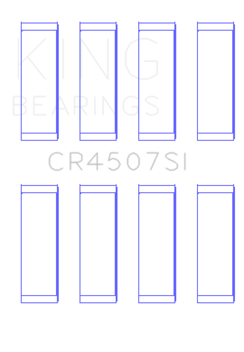 King Mazda MZR 2.3L 16V / Ford Duratec 2.3L 16V (Size .25) Connecting Rod Bearing Set (Set of 8)