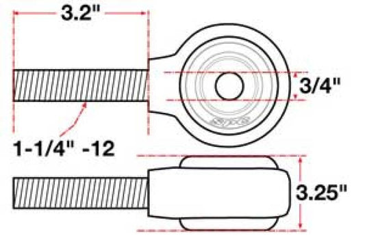 SPC Performance XAXIS Rod End Ball Joint