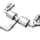 AWE MK8 Volkswagen Golf R 3in Touring Edition Quad Exhaust - Chrome Silver Tips