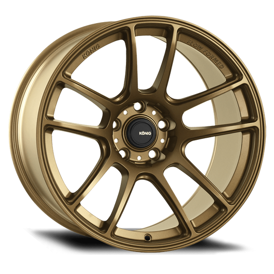 Konig Heliogram 18X12 5X114.3 ET20 Matte Bronze Knurled Bead Flow Formed