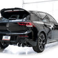 AWE MK8 Volkswagen Golf R 3in Touring Edition Quad Exhaust - Chrome Silver Tips