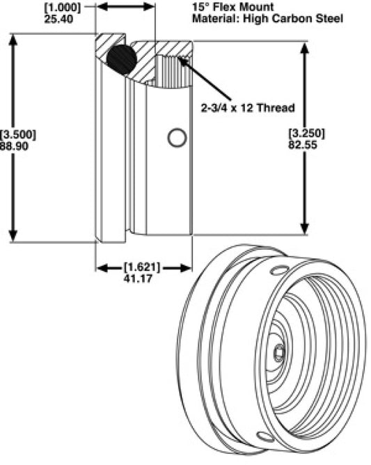 SPC Performance END MOUNT & ADAPTOR ASSY