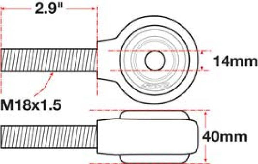 SPC Performance XAXIS Rod End Ball Joint