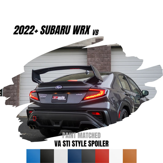 JDMuscle 2022-23 VB WRX Spoiler - VA STI Style Paint Matched or RAW ABS