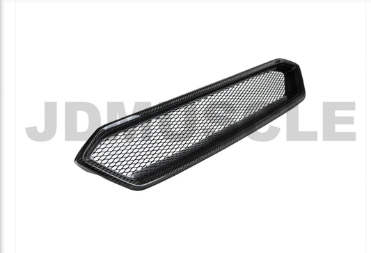 JDMuscle 18-21 Subaru WRX/STI Carbon Fiber Front Bumper Grille V1