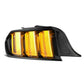 AlphaRex 15-23 Ford Mustang NOVA-Series Prismatic LED Tail Lights Black-Clear