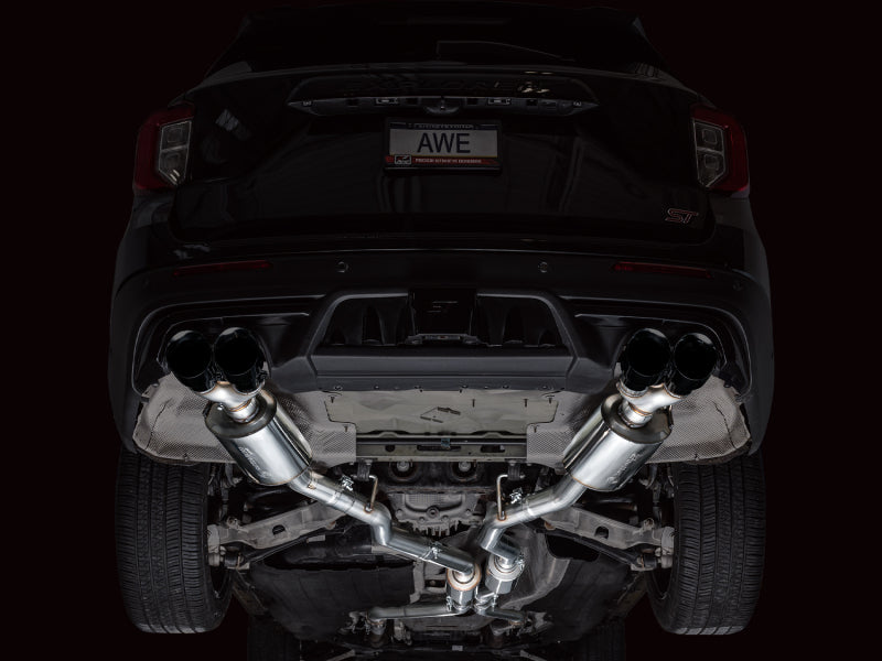 AWE Tuning 2020+ Ford Explorer ST Touring Edition Exhaust w/ Diamond Black Tips