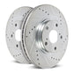 Power Stop 14-19 Ford Fiesta Rear Evolution Drilled & Slotted Rotors - Pair