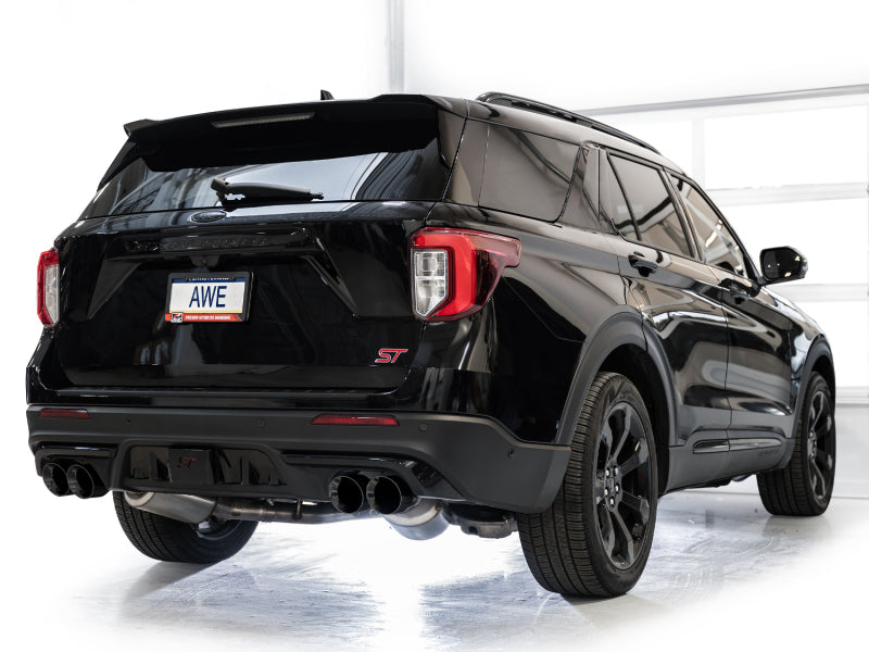 AWE Tuning 2020+ Ford Explorer ST Touring Edition Exhaust w/ Diamond Black Tips