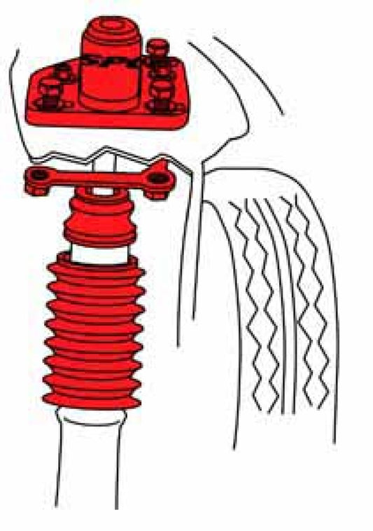 SPC Performance 94-04 Ford Mustang (V6/V8) Front Adjustable Strut Mounts