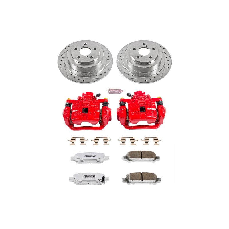 Power Stop 03-06 Subaru Baja Rear Z26 Street Warrior Brake Kit w/Calipers