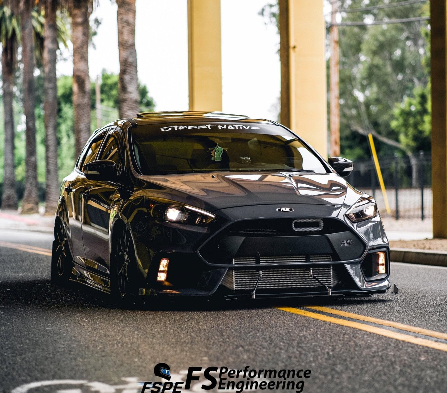 Ford Focus RS (2016-2018) Front Splitter V3 - FSPE