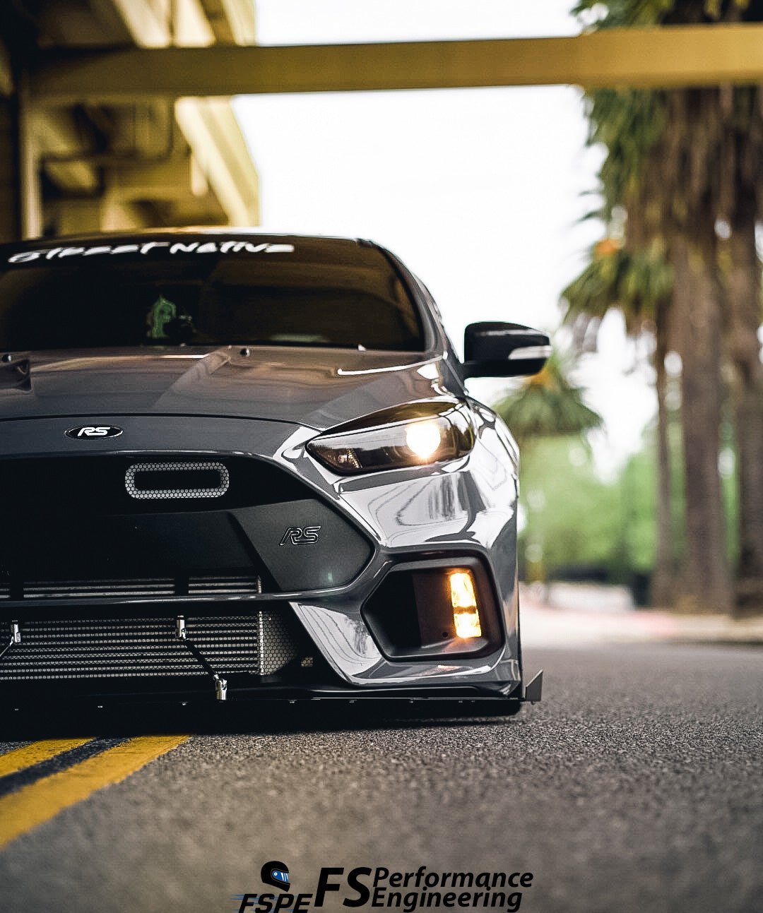 Ford Focus RS (2016-2018) Front Splitter V3 - FSPE