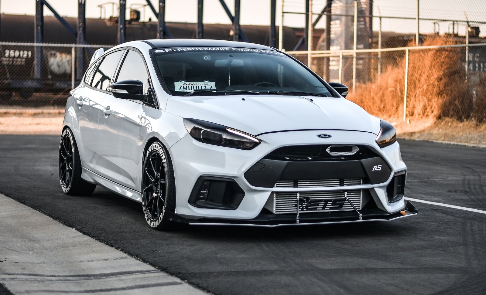 Ford Focus RS (2016-2018) PURE CARBON FIBER Front Splitter - FSPE