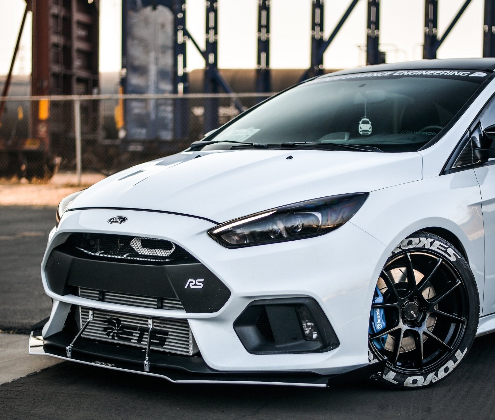 Ford Focus RS (2016-2018) PURE CARBON FIBER Front Splitter - FSPE