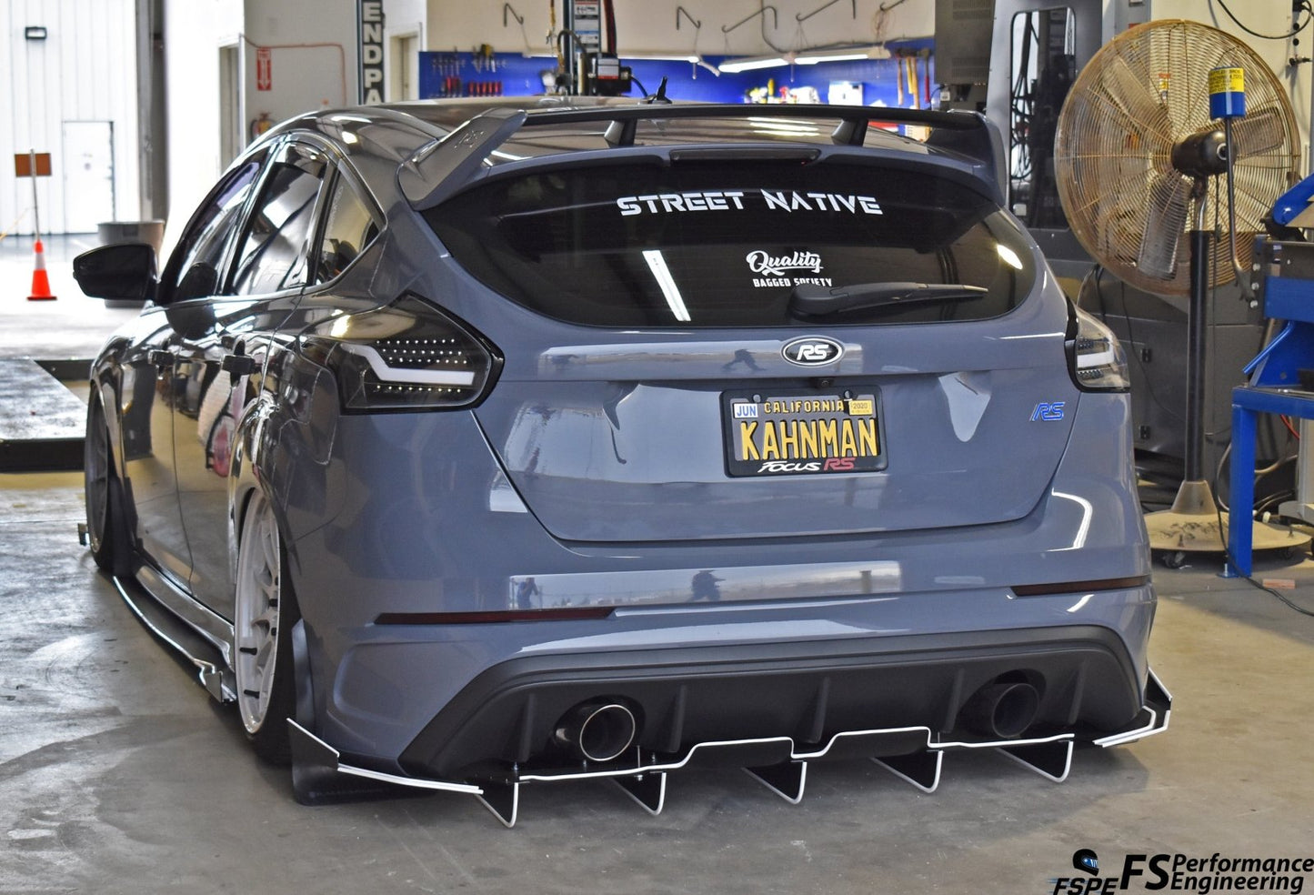 Ford Focus RS (2016-2018) Rear Diffuser V3 - FSPE