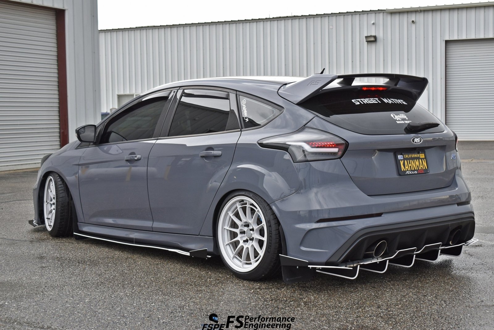 Ford Focus RS (2016-2018) Rear Diffuser V3 - FSPE