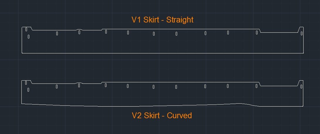 Ford Focus RS (2016-2018) Side Skirts V1 - FSPE