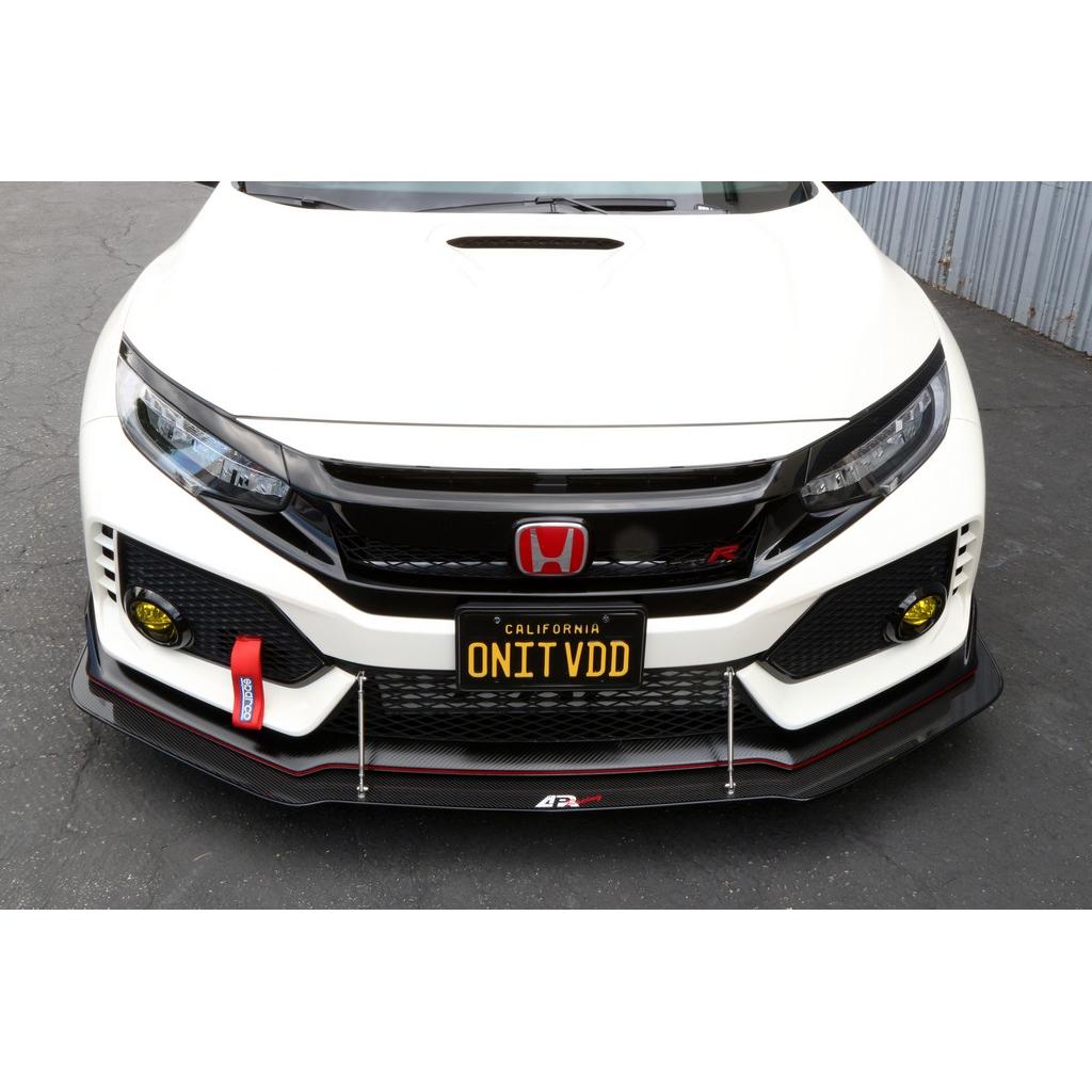 Honda FK8 Civic Type R with OEM Lip Front Wind Splitter 2017-2021