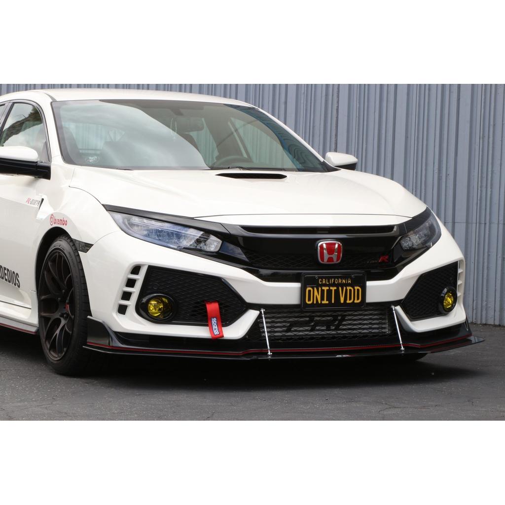 Honda FK8 Civic Type R with OEM Lip Front Wind Splitter 2017-2021