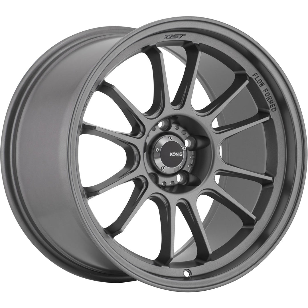 Konig Hypergram 5x114.3 Bolt 18" Size Wheels in Matte Gray 18x9.5 +25 5x114.3