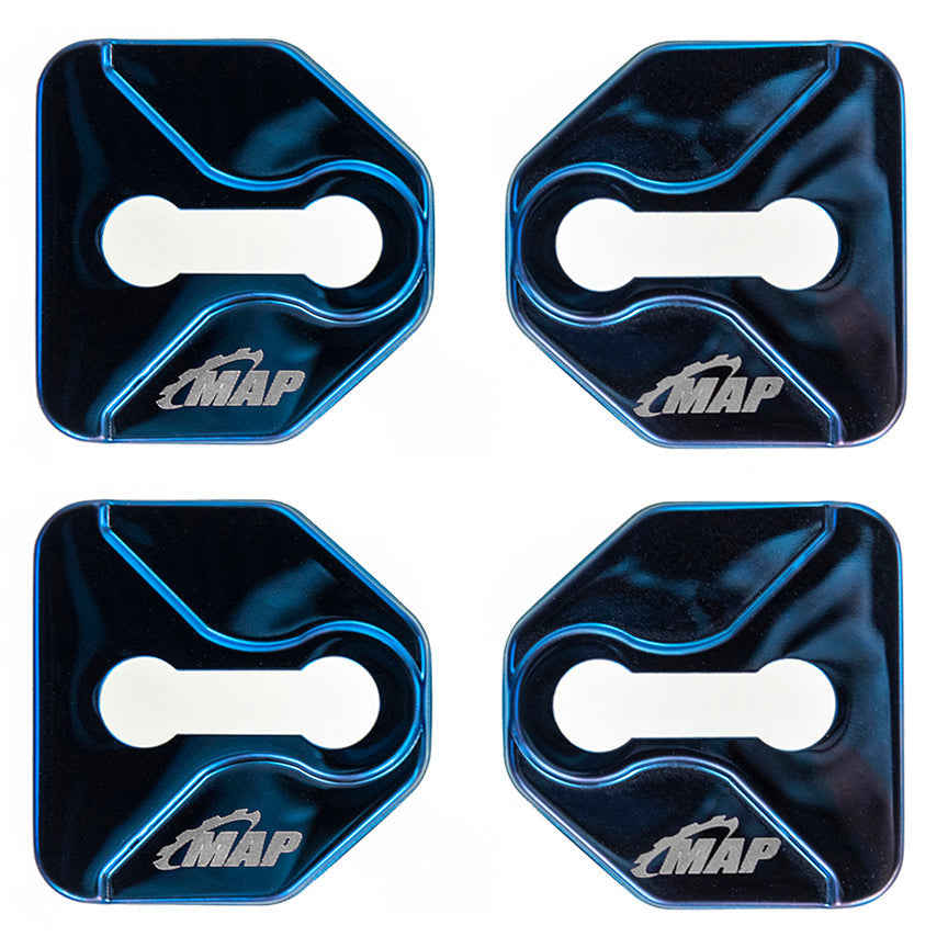 MAPerformance Door Striker Covers | 2015-2021 Subaru WRX/STI (SUB-4G-DSC)