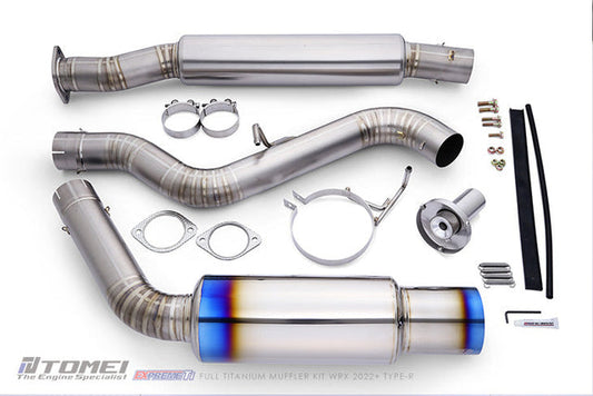 Tomei Expreme Ti Single Exit Titanium Catback "Type R" | 2022+ Subaru WRX (TB6090-SB06A)