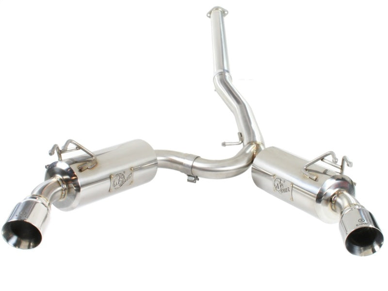 aFe Takeda Exhaust 304SS Dual Cat-Back w/ Polished Tips 08-13 Mitsubishi Lancer Evo X L4 2.0L Turbo