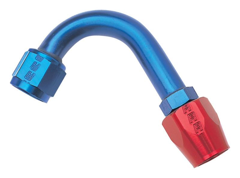 Russell Performance -12 AN Red/Blue 120 Degree Full Flow Hose End (1-1/2in Centerline Radius)