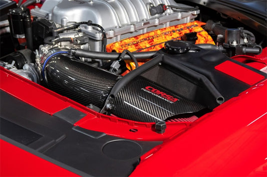 Corsa 19-21 Dodge Challenger SRT/Hellcat/Redeye/Demon Carbon Fiber Air Intake w/ MaxFlow 5 Oil Filt.