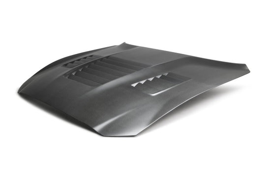 Anderson Composites 15-19 Ford Mustang Shelby GT350 Type-CR Double Sided Carbon Fiber Hood