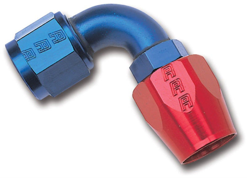 Russell Performance -16 AN Red/Blue 90 Degree Full Flow Hose End