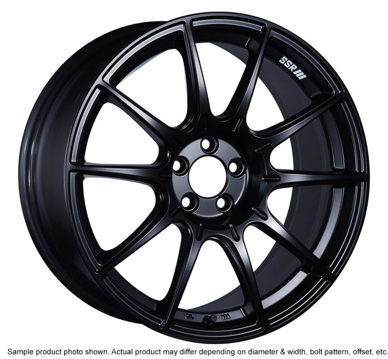 SSR GTX01 18x8.5 5x114.3 38mm Offset Flat Black Wheel