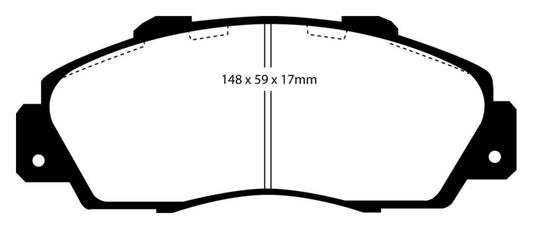 EBC 97-01 Acura Integra Type R Bluestuff Front Brake Pads