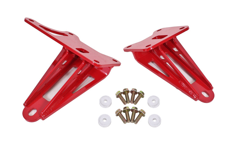 BMR 11-17 S197 Mustang Motor Mount Brackets - Red