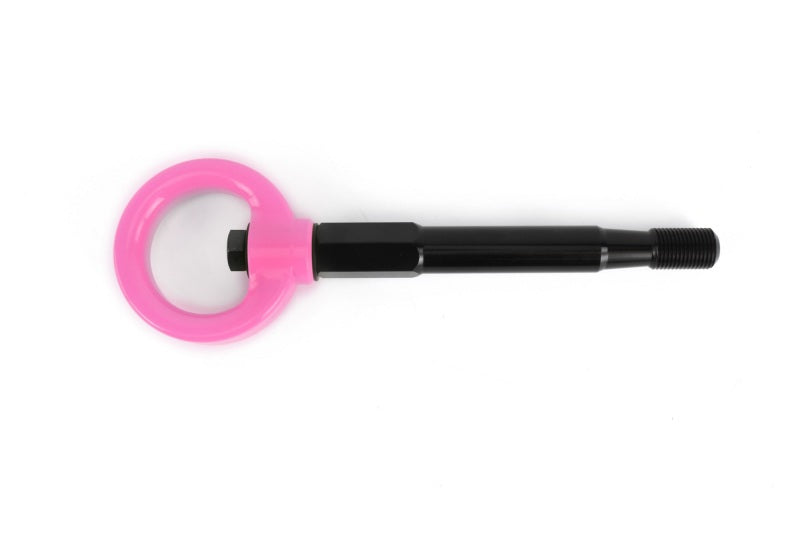 Perrin 08-14 Subaru WRX/STI Hatchback Tow Hook Kit (Rear) - Hyper Pink