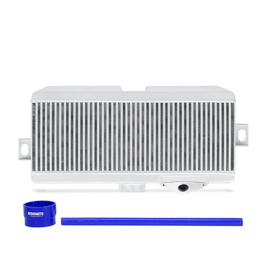 Mishimoto Subaru 08-15 WRX STi Top-Mount Intercooler Kit - Powder Coated Silver & Blue Hoses