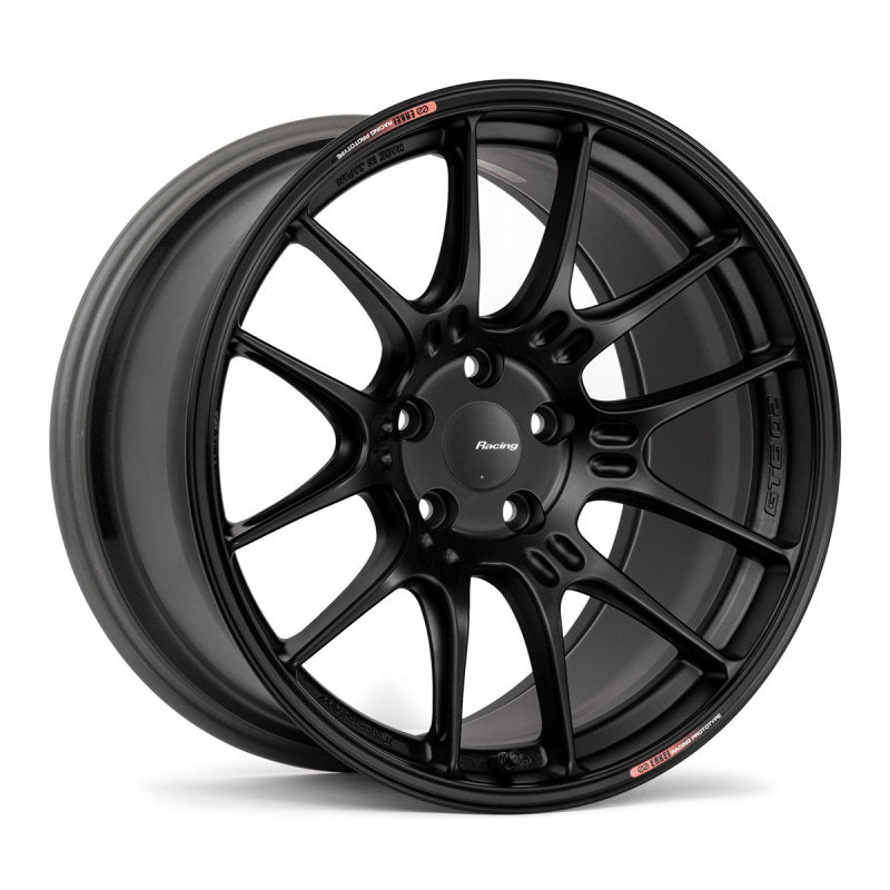 Enkei GTC02 19x9 5x114.3 45mm Offset 75mm Bore Matte Black Wheel