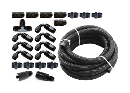 Torque Solution Braided Fuel Line Kit For -6AN FPR - Subaru Models (inc. 2002-2014 WRX / 2007+ STI)