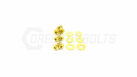 Dress Up Bolts Titanium Hardware Kit - Verus Engineering Turbo Heat Shield (Toyota Supra MKV)