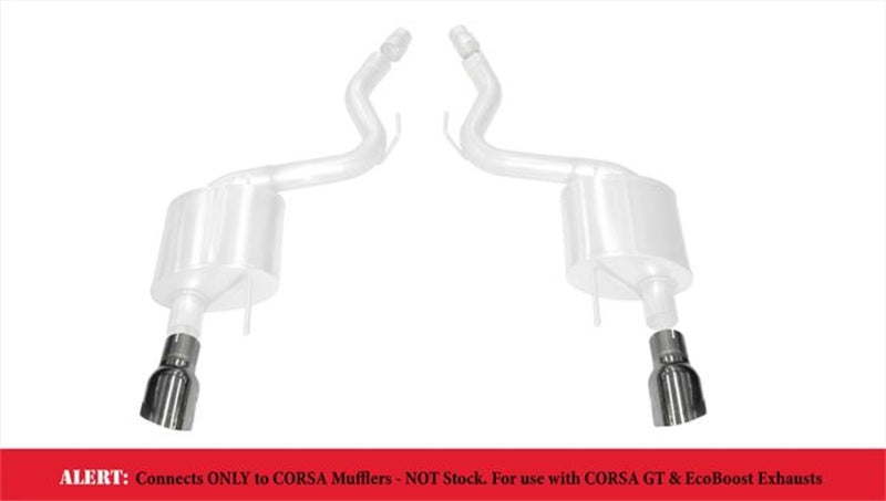 Corsa 2015-2017 Ford Mustang GT 3.0in Inlet / 4.5in Outlet Polished Tip Kit (For Corsa Exhaust Only)